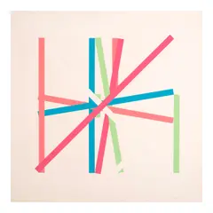 Kenneth Martin, Rotation Frankfurt III, 1977, Screenprint in colors on wove paper