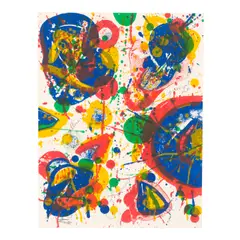 Firework (Lembark L.41, SF-39) by Sam Francis, 1963, Lithograph in colors on wove paper, a proof aside from the edition of 40, sold Jun 2025