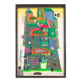 Friedensreich Hundertwasser, Good Morning City - Bleeding Town (Koschatzky 42), 1969-70, Screenprint in colors with metal embossing on wove paper