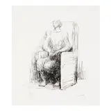 Henry Moore, Seated Woman in Armchair (Cramer 295), 1973, Lithograph on japon Hosho paper