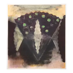 Christopher Brown, Fan, 1988, Monotype in colors on wove paper