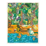Romare Bearden, Dreams of Exile (Green Snake) (Gelburd/Rosenberg 69), 1971, Lithograph in colors on Arches paper
