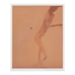 Nathan Oliveira, Copper Plate Nude 2, 1998, Aquatint in colors on wove paper