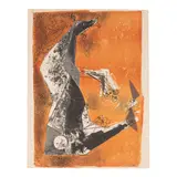 Marino Marini, Miracolo (Guastalla L63), 1956, Lithograph in colors on Rives BFK paper