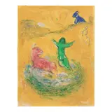 Marc Chagall, Le Piège à Loups, from Daphnis et Chloé (Mourlot 312, Cramer bk. 46), 1961, Lithograph in colors on wove paper, from the unsigned book edition of 250 (aside from the signed and numbered edition of 60)
