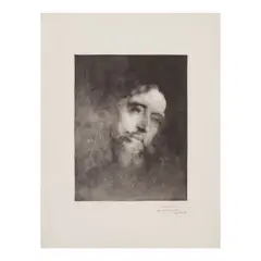 Eugène Carrière, Alphonse Daudet (Delteil 16), 1893, Lithograph on chine collé with wove support