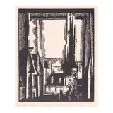 Lyonel Feininger, Gelmeroda (Prasse W38), 1918, Woodcut on wove paper