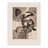 Stanley William Hayter, Personnage virtuelle, from Brunidor Portfolio Number One (Black/Moorehead 182), 1947, Etching with aquatint on wove paper