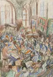 Mary Shillabeer, Ero At The Reid School, 957 Or 1958, pastels