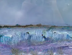 Karen Wallbank, ‘Blue Landscape’, pastel on paper