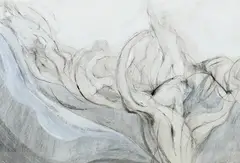 Raymond Bissett, Flowing Life, pencil and gouache / watercolour