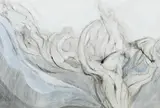 Raymond Bissett, Flowing Life, pencil and gouache / watercolour