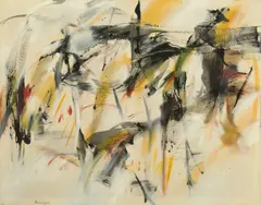 Peter Brüning, Nr. 96, 1961, Öl auf Leinwand