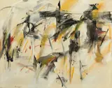 Peter Brüning, Nr. 96, 1961, Öl auf Leinwand
