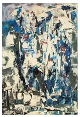 Desafinado by Fred Thieler, 1963, Mischtechnik und Collage auf Leinwand, sold Jun 2015