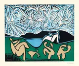 Bacchanale avec chevreau et spectateur by Pablo Picasso, 1959, Farblinolschnitt auf Arches-Velin, sold May 2014