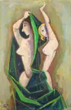 Tänzerinnen by Karl Hofer, 1955, Öl auf Leinwand, sold May 2013