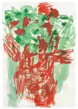Georg Baselitz, Ohne Titel (22.1.1991), 1991, Gouache und Pastell auf Papier