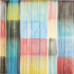 Bernard Frize, Suite Automatique N1, 1996, Acryl und Kunstharz auf Leinwand