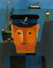 Seemann by Franz Wilhelm Seiwert, 1924, Öl auf Karton, sold Dec 2020