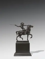 Franz von Stuck, Amazone, 1897, Bronze mit schwarzbrauner Patina