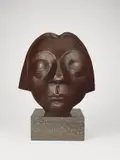 Kopf des Güstrower Ehrenmals by Ernst Barlach, 1927, Bronze mit brauner Patina, auf Steinsockel montiert. Höhe (ohne Sockel): 34 cm (13 ⅜ in. ), sold May 2008