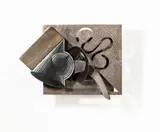 Frank Stella, The Spouter-Inn, S-8, 1986, Edelstahl, Eisen, Bronze, patiniert