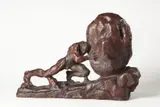 Ladislav Beneš, Sisyfos, 1940, fired patinated clay
