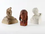 Josef Fojtík, Girls Study, 1930s, patinated plaster