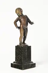 Paul Oesten, A Young Faun, 1830s, bronze, marble