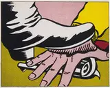Roy Lichtenstein, Foot and Hand, 1964, Offset color lithograph on white wove paper