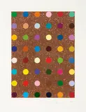 Carvacrol by Damien Hirst, 2008, Silkscreen with bronze glitter on Somerset Tub-Sized 410-gram paper, sold Mar 2015