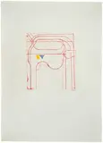 Richard Diebenkorn, Construct (Red) (from Eight Color Etchings)