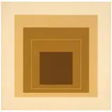 WLS XVI (from White Line Squares) (Series II) by Josef Albers, 1966, 3-color lithograph on hand-cut Arches paper, sold Mar 2015