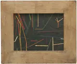 Frederick Hammersley, Sticks, 1953, Oil on canvas board