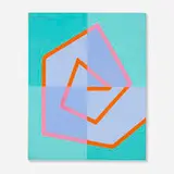 Josef Zenk, Spiral, oil on Masonite