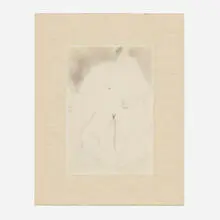 Abstract Nude by Arthur Beecher Carles, charcoal and graphite on paper, sold Sep 2022