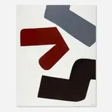 Bent Sørensen, Abstract Forms, 1995, oil on Masonite