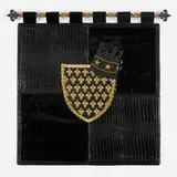 Rashaad Newsome, Standard #1, 2011, patent leather, plated metal, marcasite jewerly, embroidery