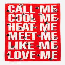 Barbara Kruger, WOW (Works on Whatever) Project Beach Towel, 2012, digital print on brushed cotton towel