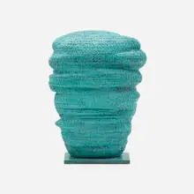 Tony Cragg, Type Face, 2021, patinated bronze
