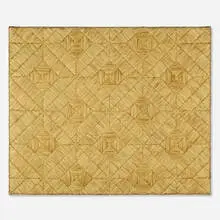 Untitled by Sheila Hicks, 1984, silk and gold thread embroidery on canvas, sold Sep 2022