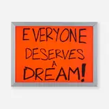 Sam Durant, Everyone Deserves a Dream, 2017, screenprint on translucent film, light box