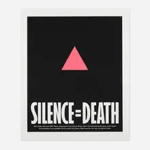 Silence=Death Collective, Silence = Death, screenprint and letterpress in colors