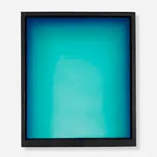 Green Void A by Eric Orr, 1989, oil on linen and lead on panel, sold Sep 2022
