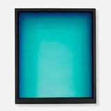 Eric Orr, Green Void A, 1989, oil on linen and lead on panel