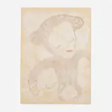 Monkey by Yoshitomo Nara, 1995, acrylic on paper, sold Sep 2022