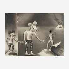 Joanna Beall, Untitled (for Cliff), 1983, graphite on Fabriano Cotton