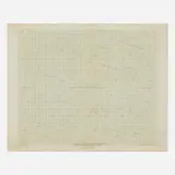 Josef Albers, Mechanical Drawing (the for Embossed Linear Constructions portfolio), c. 1969, graphite on cross section paper