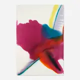 Phenomena Magenta Scone by Paul Jenkins, watercolor on paper, sold Sep 2022